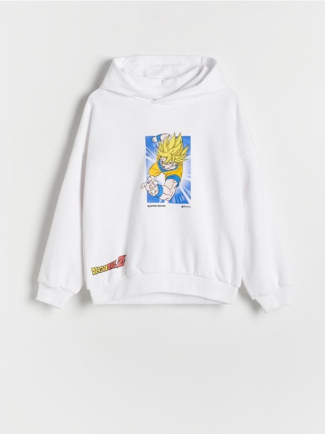 Reserved - Bluza oversize Dragon Ball - biały