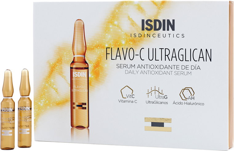 Serum do twarzy Isdin Isdinceutics Flavo-C Ultraglican / Serum Antioxidante De Dia Dzienny antyoksydant 30x2 ml (8470001769213). Serum do twarzy