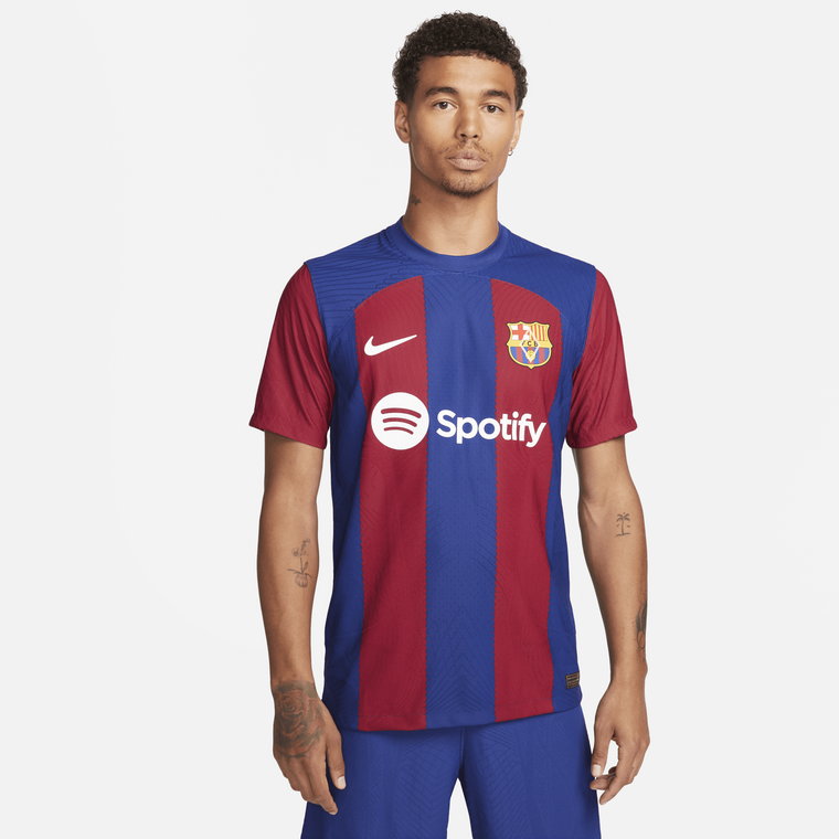 Męska koszulka piłkarska Nike Dri-FIT ADV FC Barcelona Match 2023/24 (wersja domowa) - Niebieski
