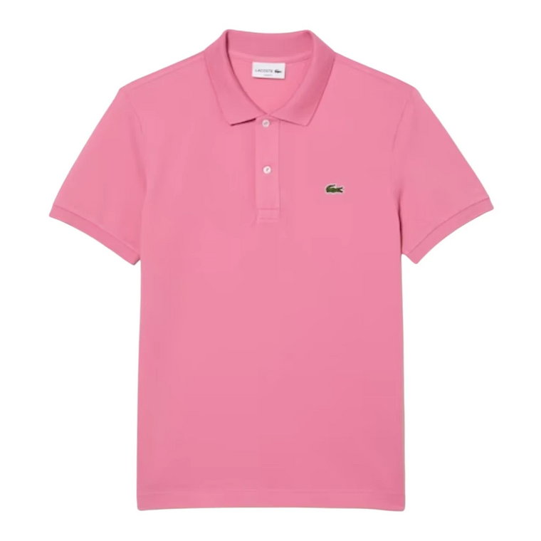 Klasyczny Różowy Polo Shirt Lacoste