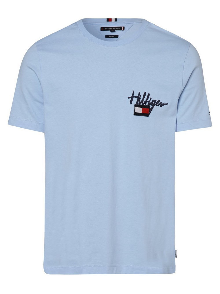 Tommy Hilfiger - T-shirt męski, niebieski