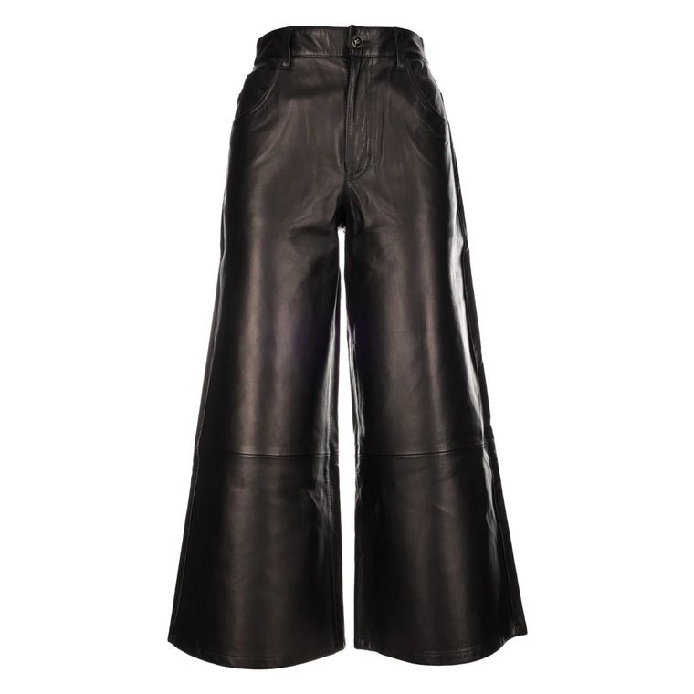Spodnie skórzane - Oversize - Zimowa pogoda - 100% skóra Etro