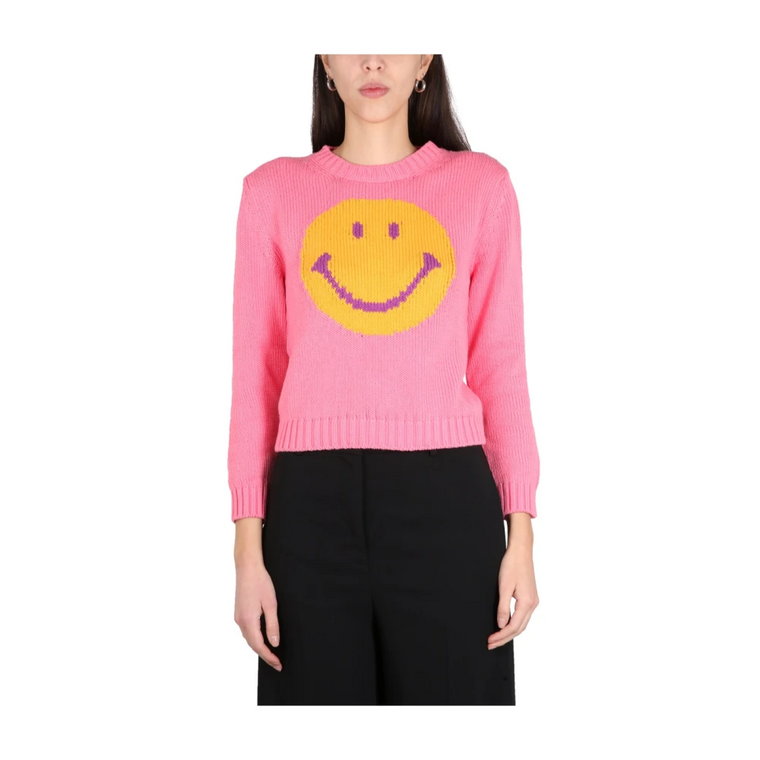 Smiley Pattern Sweter Moschino