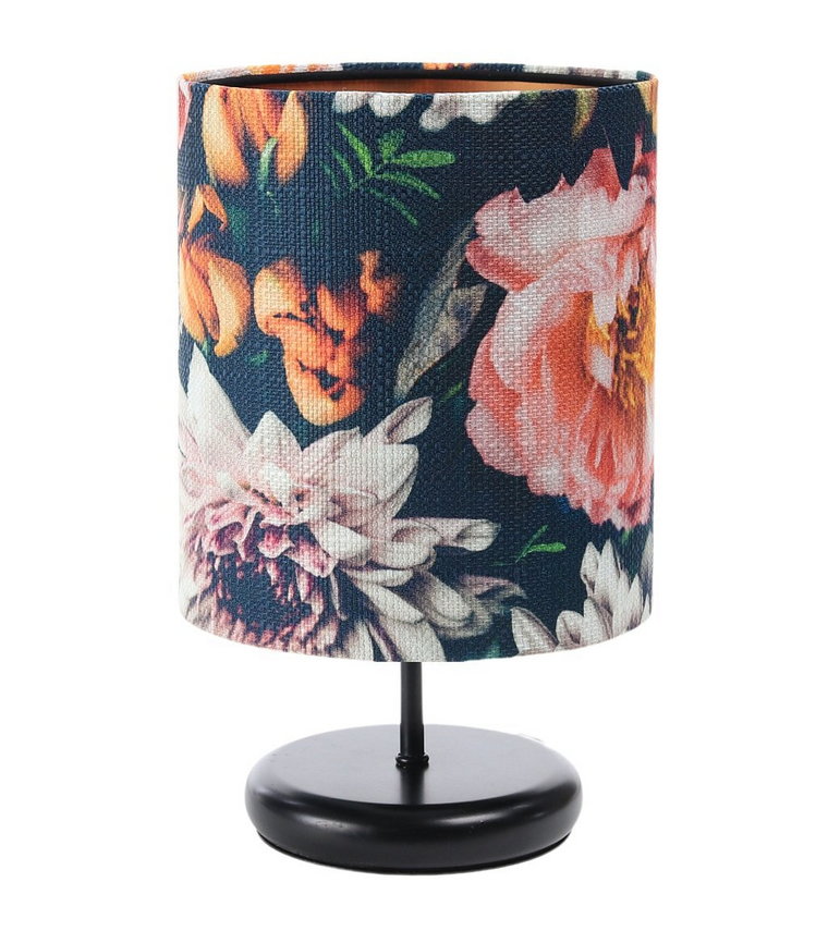 Lampa stołowa FLORAL-C wielokolorowa/miedziana