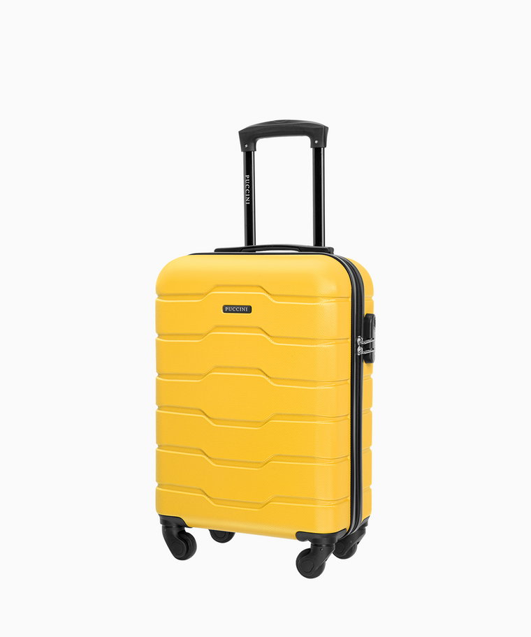 PUCCINI Kabinowa żółta walizka