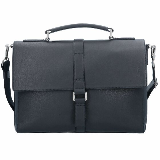 Picard Rocket Briefcase Leather 38 cm Laptop Compartment schwarz