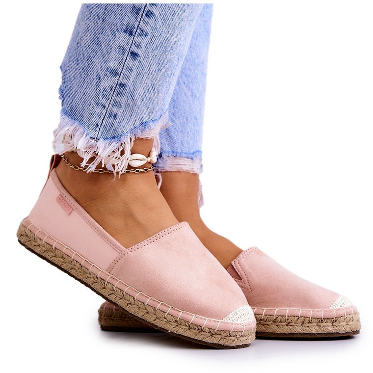 Damskie Klasyczne Espadryle Big Star JJ274955 Różowe