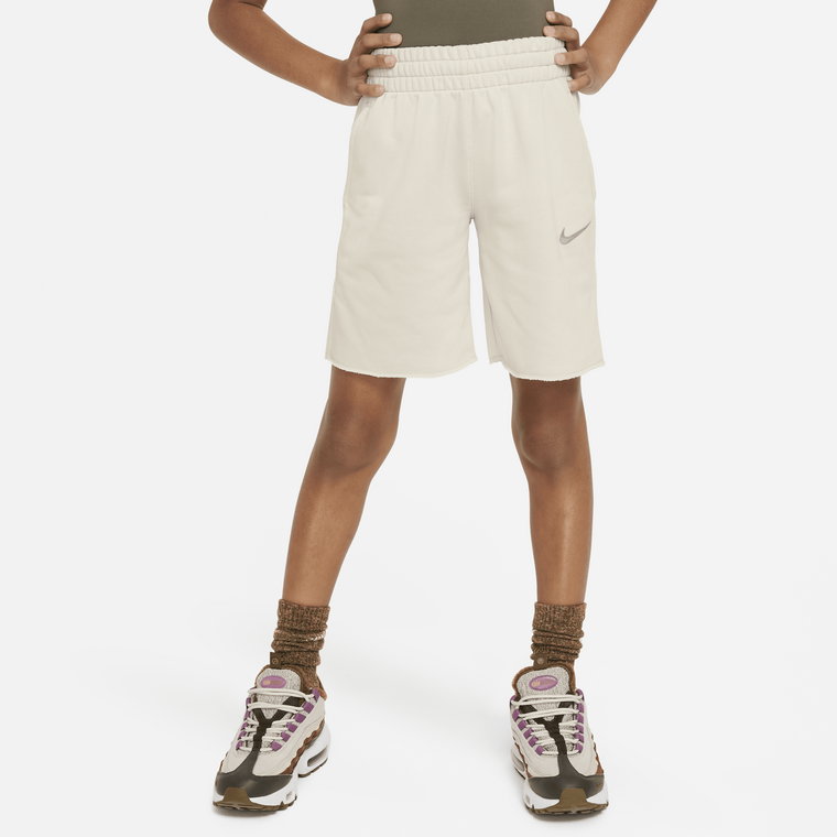 Dzianinowe spodenki dla dużych dzieci (dziewcząt) Dri-FIT Nike Sportswear - Zieleń