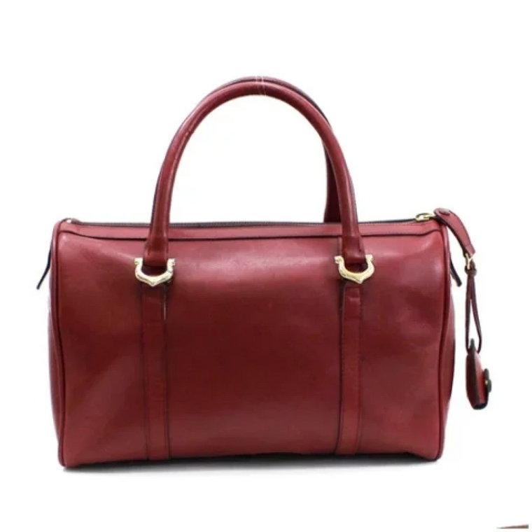 Pre-owned Leather handbags Cartier Vintage