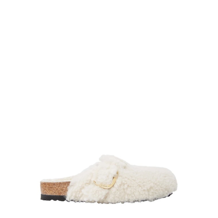 Shearling Teddy Chodaki z Klamrą Birkenstock