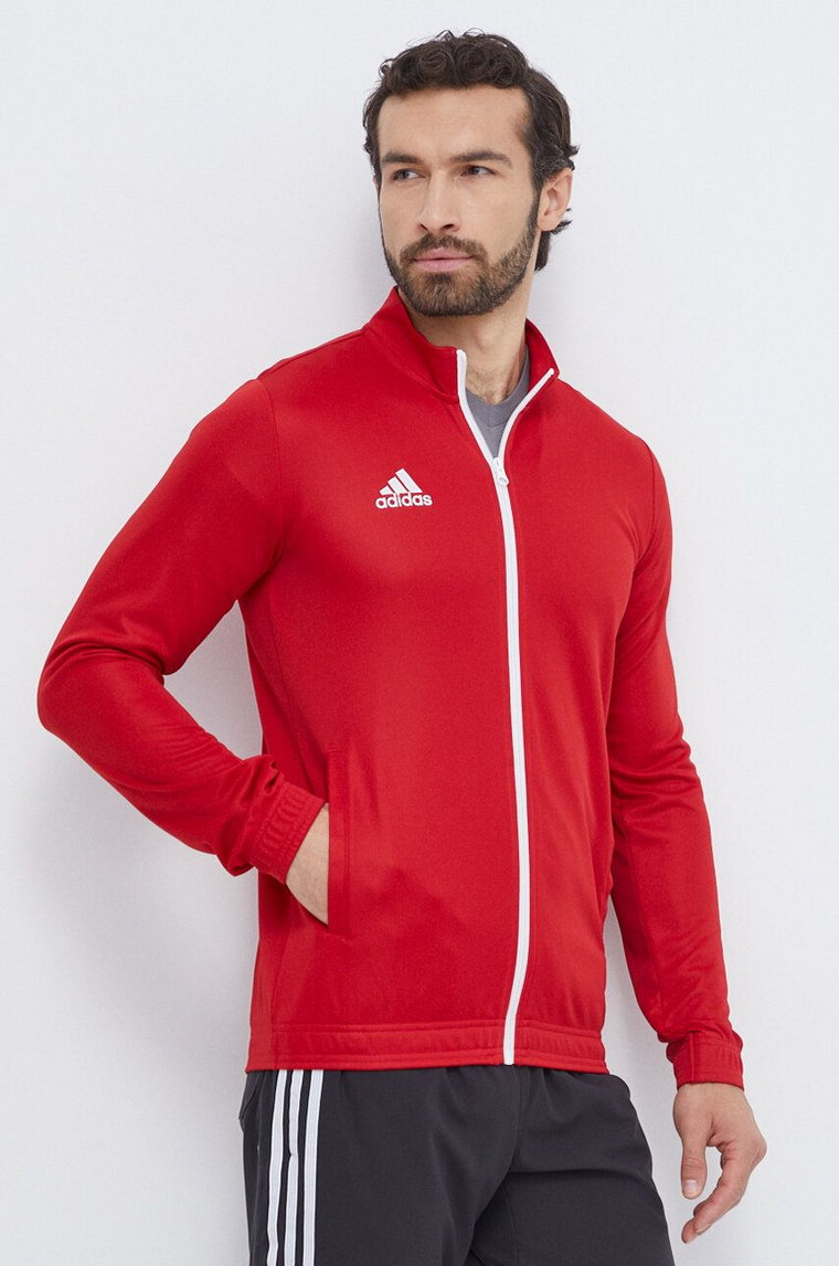 adidas Performance bluza treningowa Entrada 22 kolor czerwony z aplikacją  H57537