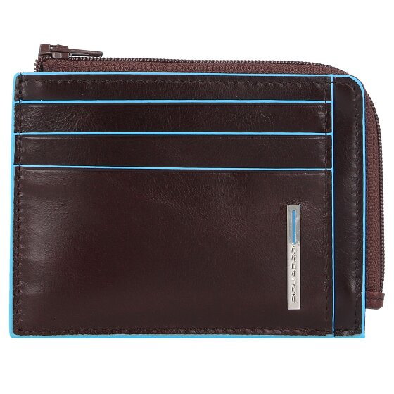 Piquadro Blue Square Credit Card Case RFID Leather 11 cm mahogany