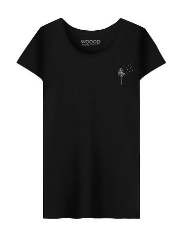 WOOOP Koszulka "Pissenlit" w kolorze czarnym