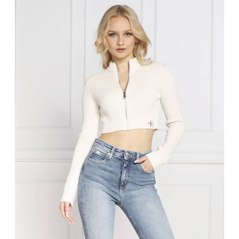 CALVIN KLEIN JEANS Kardigan BADGE | Cropped Fit