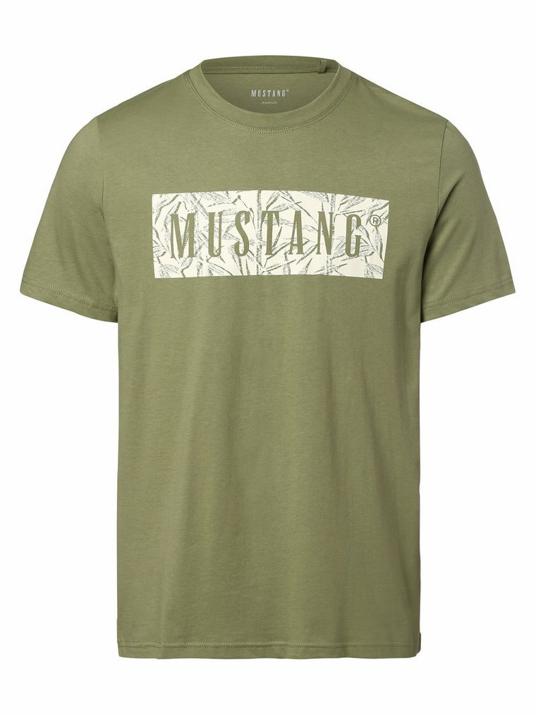 Mustang - T-shirt męski  Style Alex C, zielony