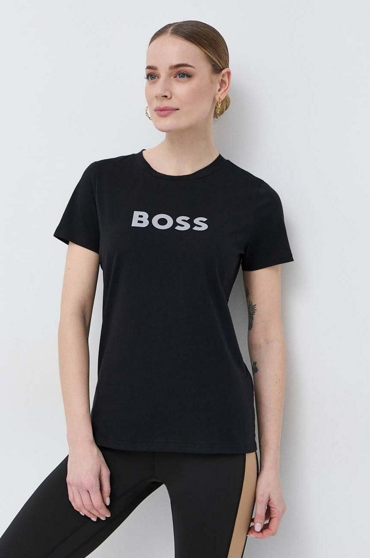 BOSS t-shirt bawełniany x Alica Schmidt kolor czarny