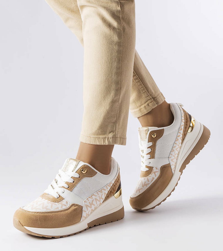 Beżowo-białe sneakersy Mireault