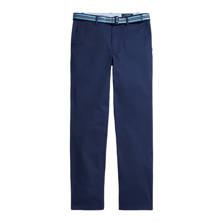Niebieskie Spodnie z Pętlami na Pasek Ralph Lauren