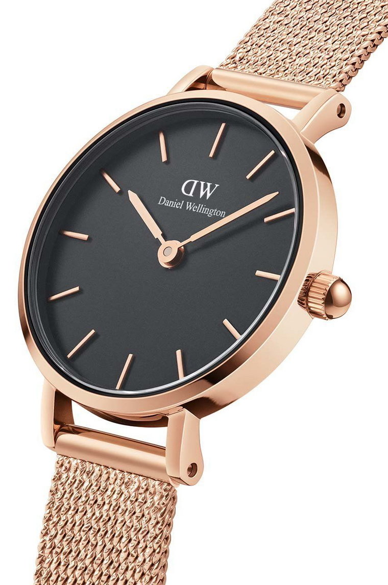 Daniel Wellington zegarek Petite 24 Pressed Melrose damski kolor różowy