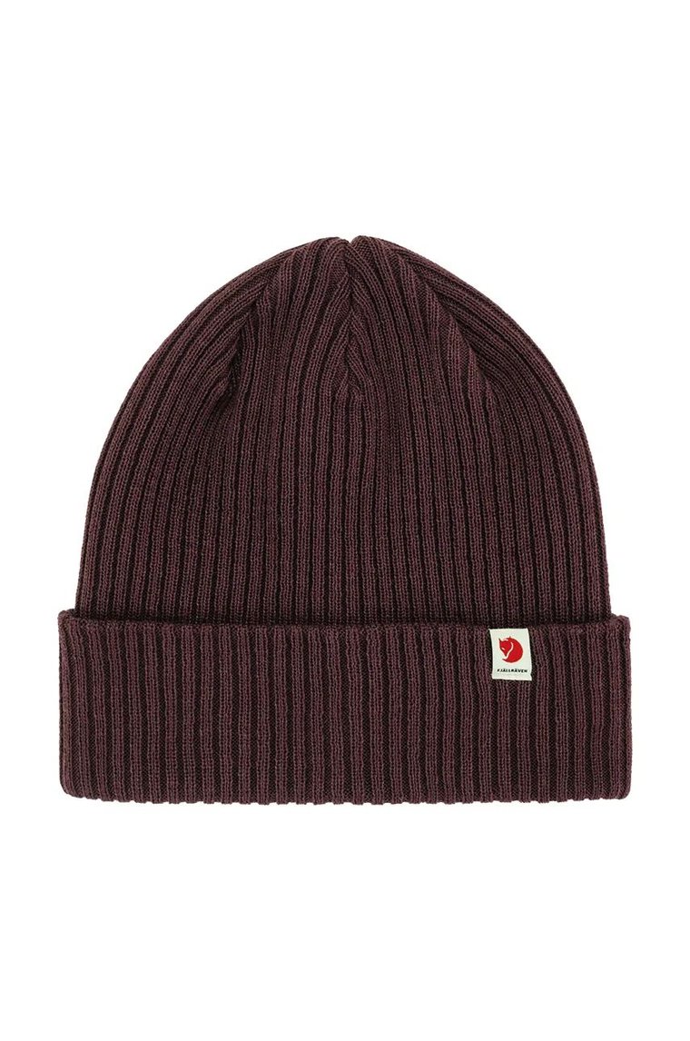 Fjallraven czapka Rib Hat kolor beżowy F13100184.357