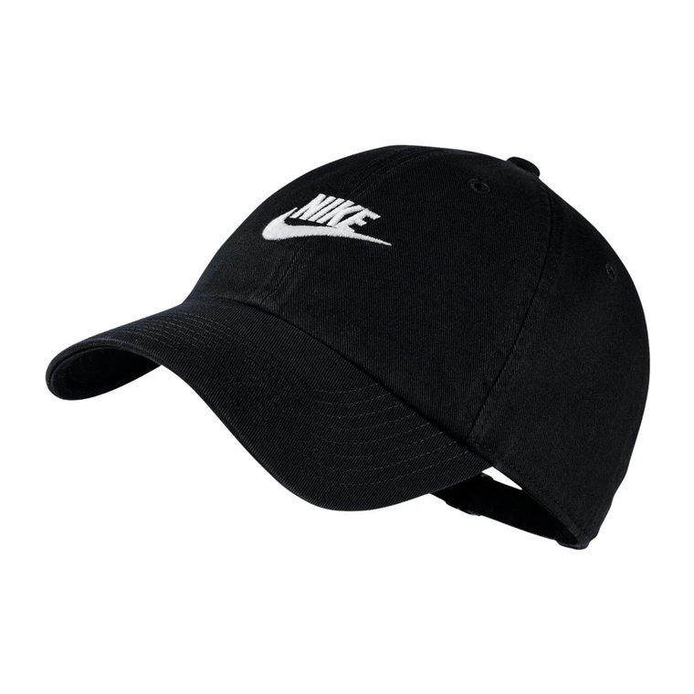 Czarna bawełniana czapka dla mężczyzn Nike