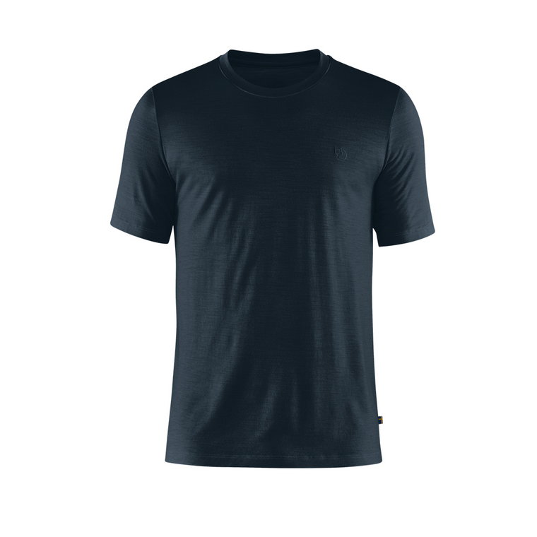 T-shirt męski Fjallraven Abisko Wool dark navy - S