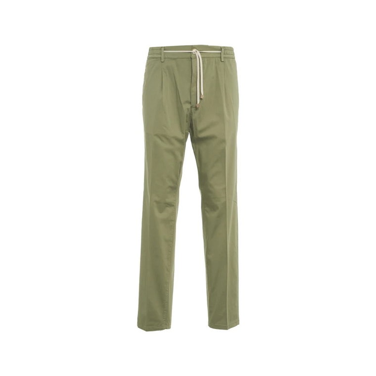 Zielone spodnie męskie Cruna