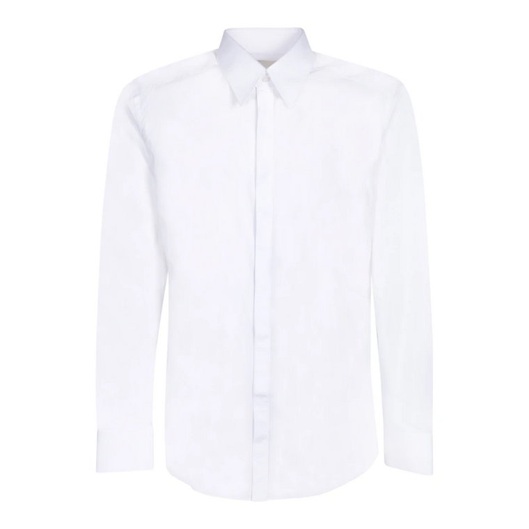 Biała Bawełniana Koszula dla Mężczyzn Dolce & Gabbana