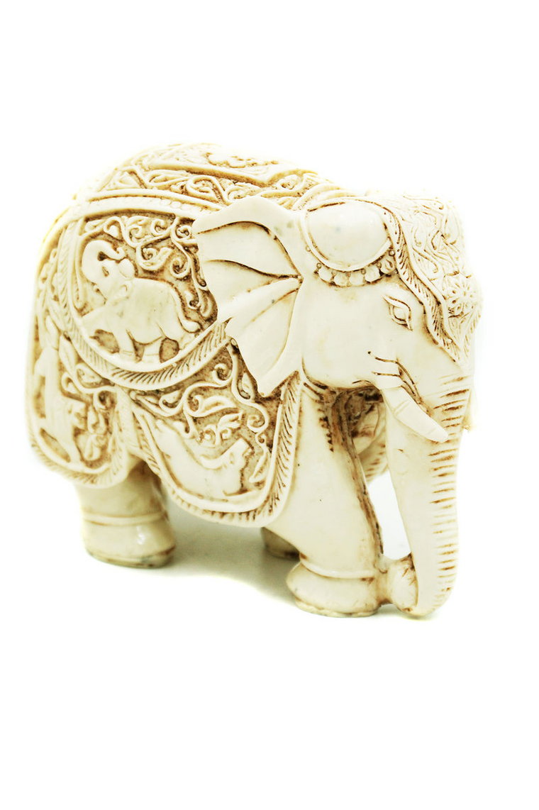 Słoń Figurka  Słonik Figura Rzeźba Rękodzieło Indie