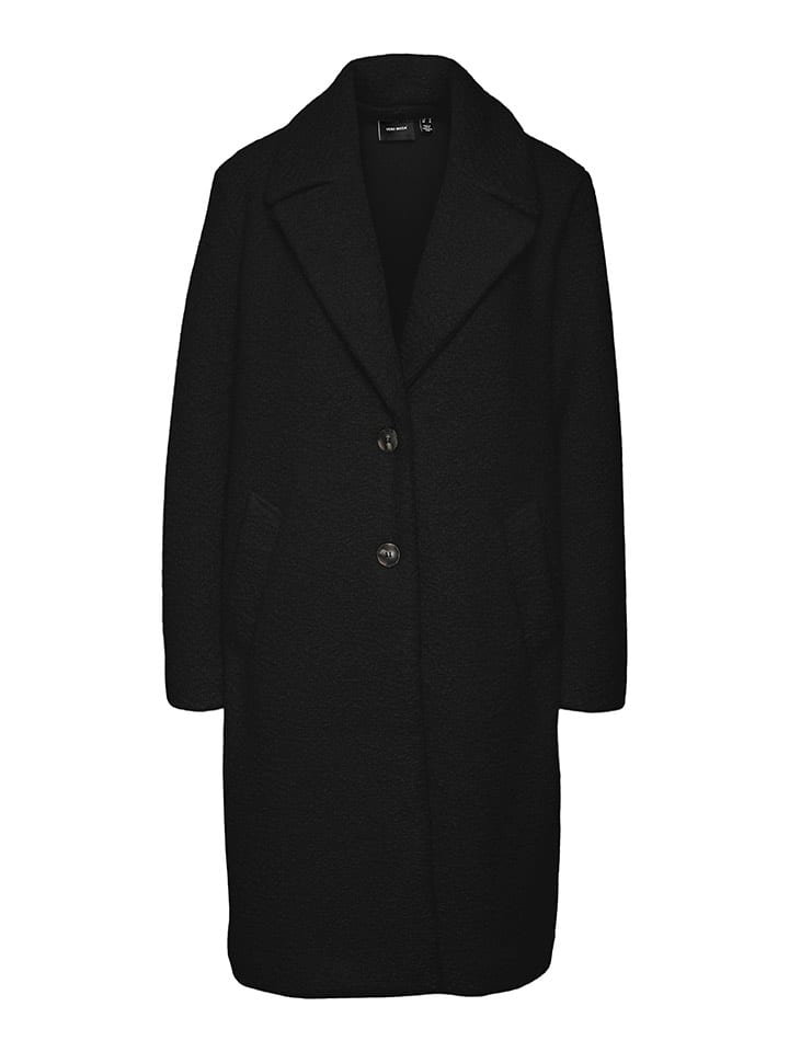 Vero Moda Płaszcz pluszowy w kolorze czarnym