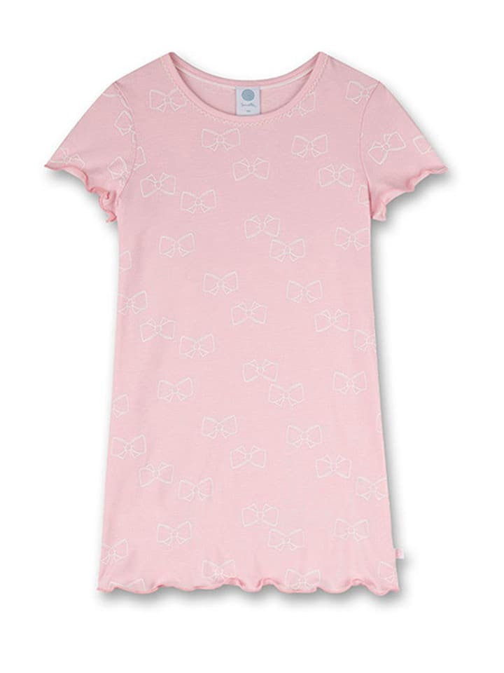 Sanetta Kidswear Koszula nocna w kolorze jasnoróżowo-białym