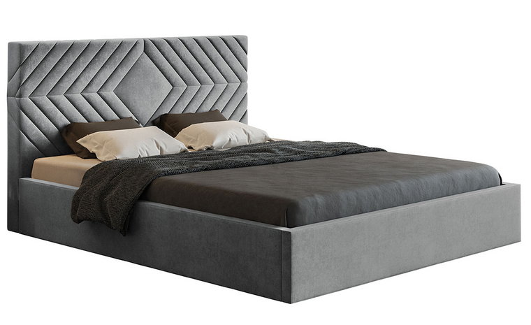 Tapicerowane łóżko 160x200 Clemont 3X - 36 kolorów