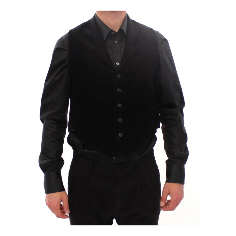 Black Manchester Single Breasted Vest Dolce & Gabbana