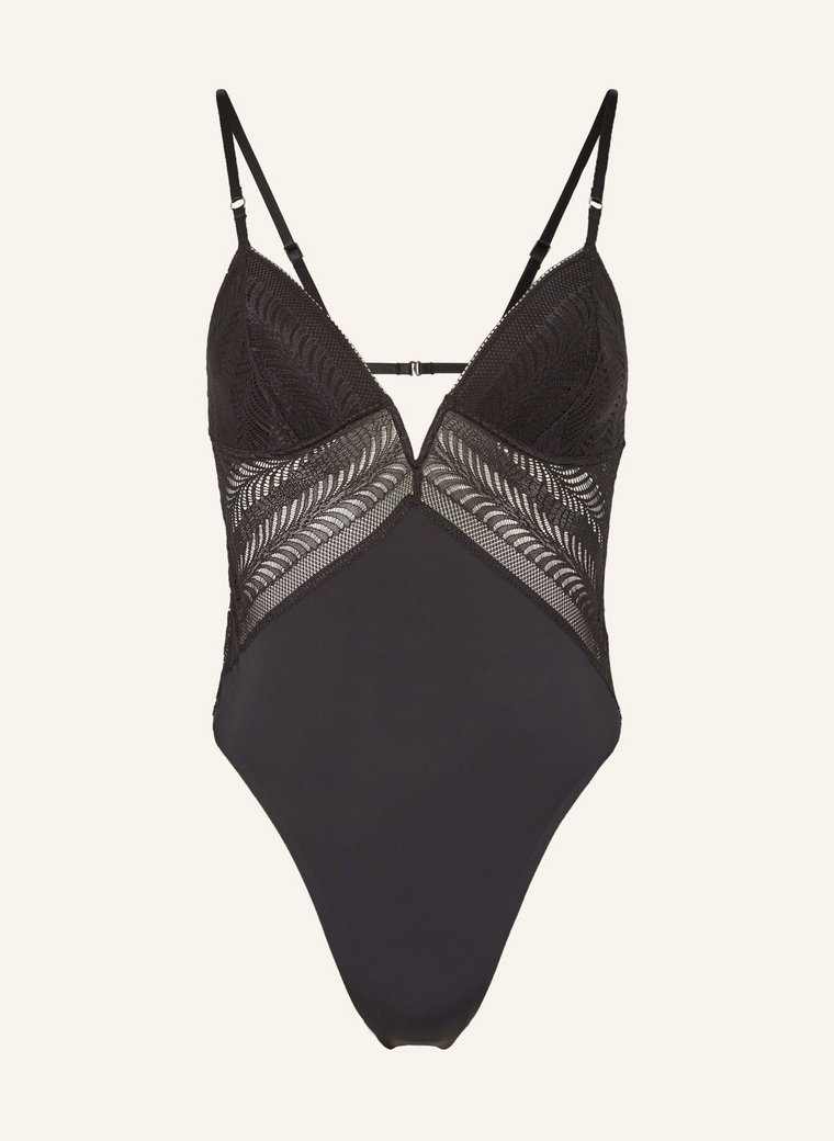 Calvin Klein Body Ze Stringami Minimalist Lace schwarz