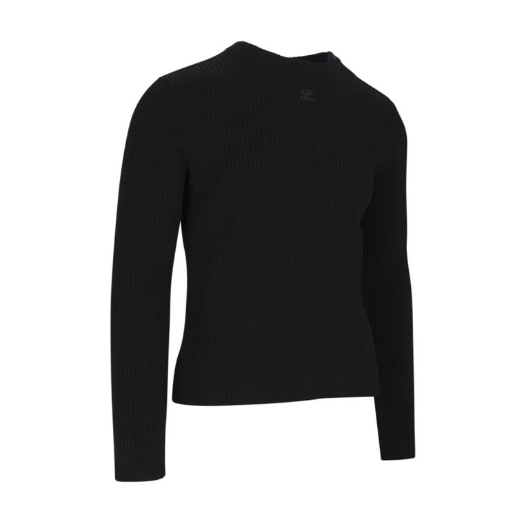 Czarne Swetry dla Mężczyzn Courrèges