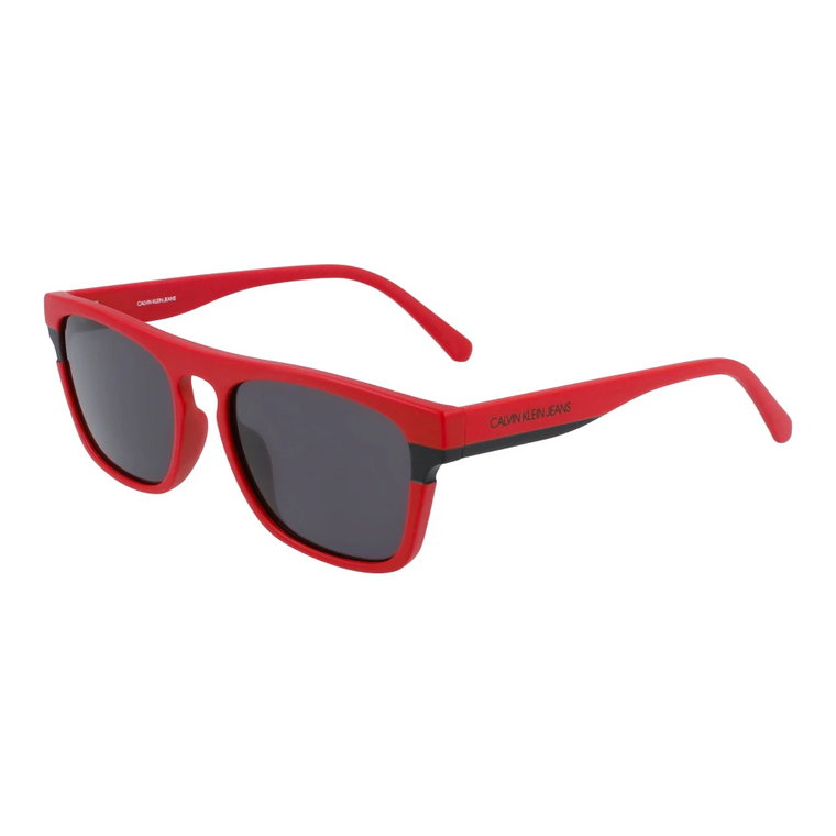 Czerwono-Szare Okulary Przeciwsłoneczne Ckj21601S Calvin Klein Jeans