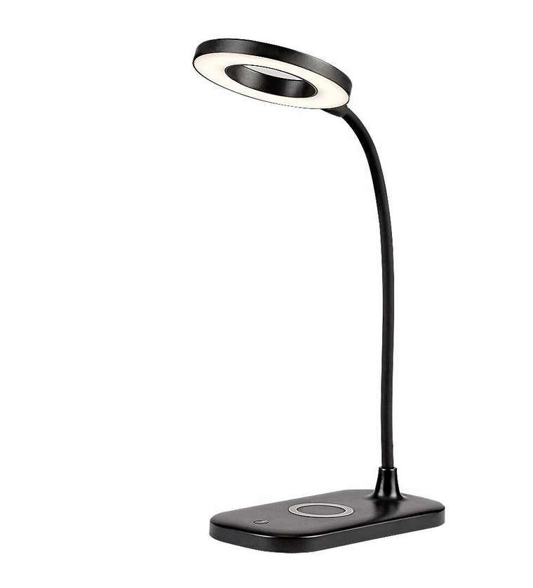 Lampka biurkowa nowoczesna czarna wbudowany LED 5W Hardin 74013 Rabalux