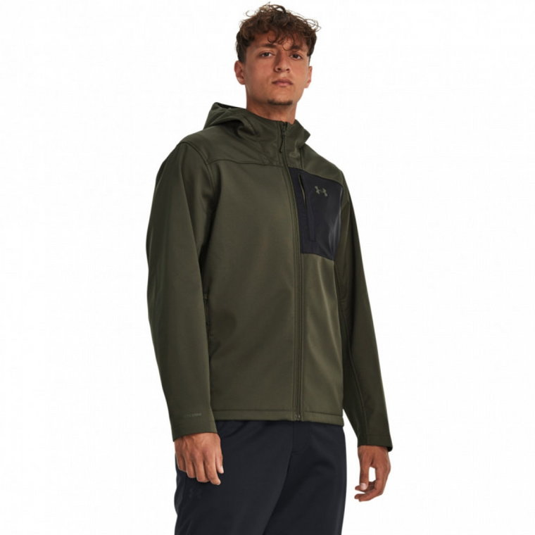 Męska kurtka treningowa Under Armour UA CGI Shield 2.0 Hooded - oliwkowa/khaki