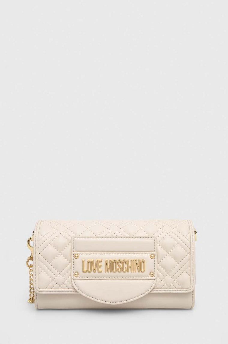 Love Moschino torebka kolor beżowy