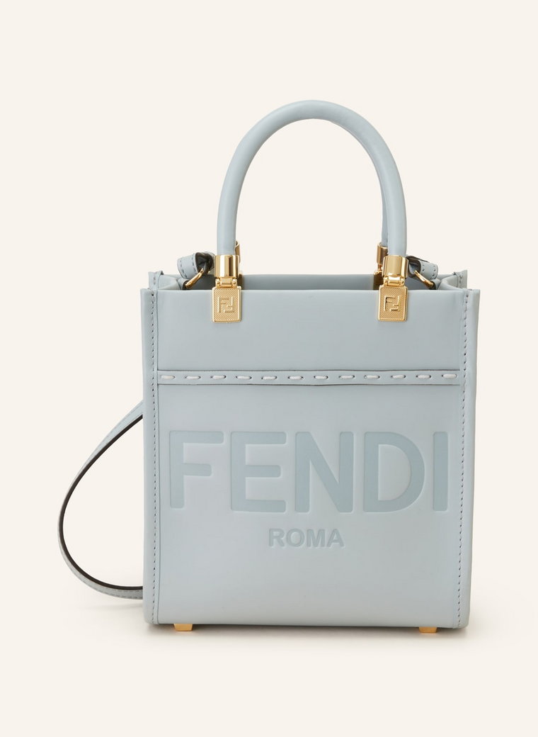 Fendi Torba Shopper Sunshine Mini blau