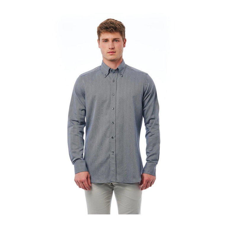 Blue Cotton Shirt Bagutta