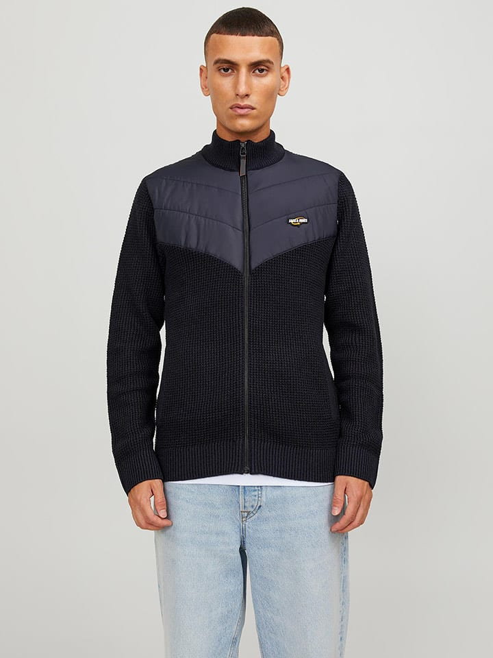 Jack & Jones Sweter rozpinany w kolorze granatowym