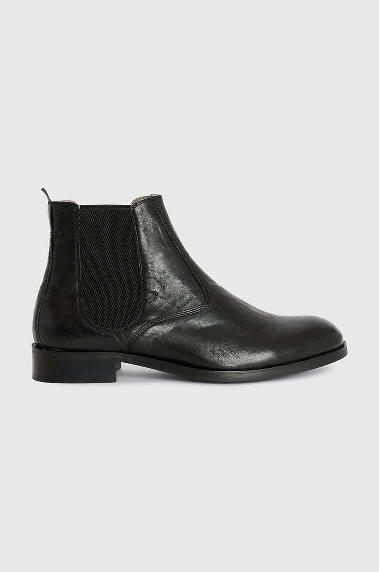 AllSaints sztyblety skórzane Gus Boot Lthr męskie kolor czarny MF586Z