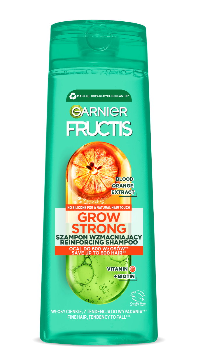 Fructis Szampon Wzmacniający do włosów Cienkich Grow Strong Orange