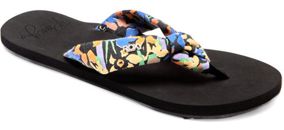 Roxy PAIA IV BLACK PRINT japonki - 37EUR