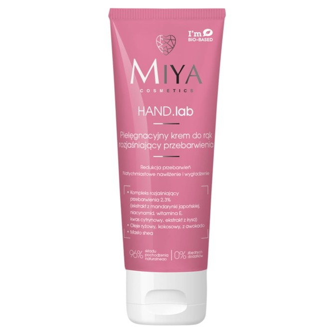 Miya Cosmetics HAND.lab pielęgnacyjny krem do rąk rozjaśniający przebarwienia 60ml