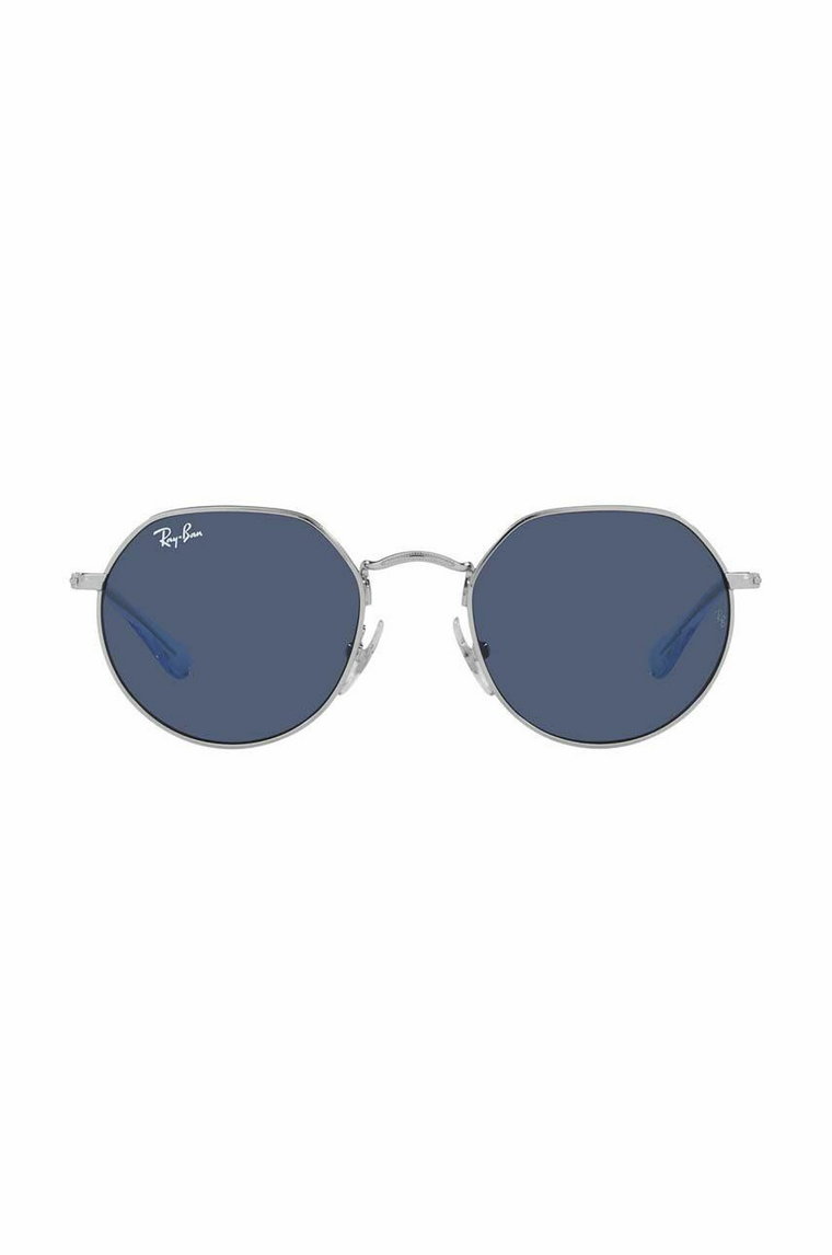 Ray-Ban okulary przeciwsłoneczne dziecięce JUNIOR JACK kolor niebieski 0RJ9565S