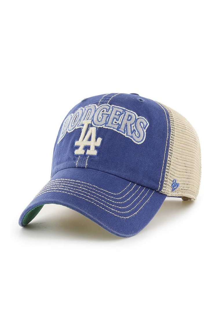 47 brand czapka z daszkiem MLB Los Angeles Dodgers kolor niebieski z aplikacją B-TSCLA12LAP-JVB