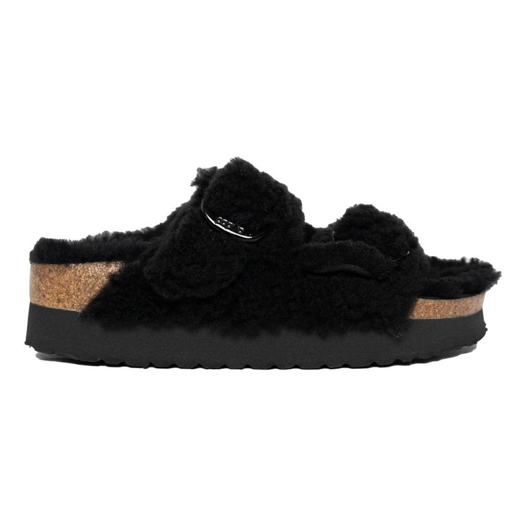 Arizona Big Buckle Shearling Sandały Birkenstock