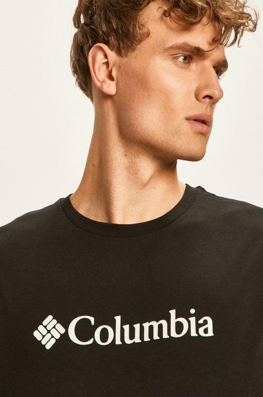 Columbia T-shirt męski kolor czarny z nadrukiem 1680053.-835